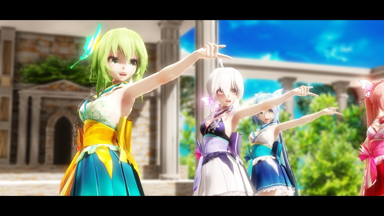 【MMD】Tda式改変GUMI、MIKU、TETO、HAKU、LUKA『随心所欲mercy』
